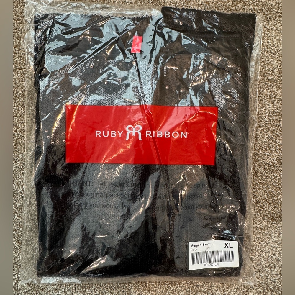Ruby Ribbon Sequin Skirt - Picture 6 of 6